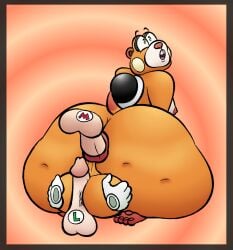 3boys anal anal_sex anthro ass ass_focus balls ballsack big_ass big_balls brown_fur donut_anus enormous_ass enormous_balls erection fat_ass furry furry_male gay gay_sex genitals gloves grabbing_balls holding_balls huge_ass huge_balls human human_on_anthro humanoid humanoid_on_anthro interspecies large_ass large_balls light-skinned_male light_skin luigi male male/male mammal mario mario_(series) massive_ass massive_balls nintendo on_knees open_mouth penis penis_between_balls penis_in_anus rodent sammyc96 sex skedaddler_(mario) super_mario_bros._wonder tail thick_ass