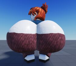 1girls 3d 3d_(artwork) acorn_hair ass ass_focus bottom_heavy bubble_ass bubble_butt coraldarkness30 dumptruck_ass fat_ass female female_focus female_only huge_ass human humanoid large_ass looking_at_viewer looking_back naked naked_female no_pupils nude nude_female presenting presenting_hindquarters red_hair roblox robloxian simple_background solo solo_female squatting steam steaming_body thick thick_ass thick_thighs thighs video_games voluptuous voluptuous_female white_body wide_hips