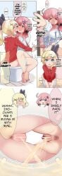 29th29th 2girls anus blonde_hair blush censored comic hairbow have_to_pee nukui_hayu ochikobore_fruit_tart panties_around_leg peeing peeing_together pink_hair pink_panties pubic_hair relief sakura_ino sharing_toilet sitting_in_lap sitting_on_lap uncomfortable