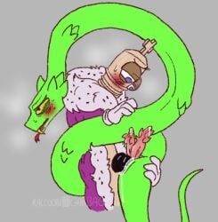 diphallia diphallism gay kinger_(the_amazing_digital_circus) male_only multi_genitalia multi_penis oc oc_x_canon original_character penis raccoongarbage serpent snake tadc the_amazing_digital_circus