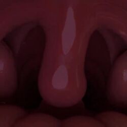 1girls 3d animated borrowed_character close-up female lithiumlord mouth_fetish no_sound solo swinging_uvula tonsils uvula uvula_focus video