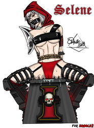 1girls adepta_sororitas bondage bound bound_wrists english_text female female_only gag gagged imperium_of_man inquisition_(warhammer_40k) pussy_juice red_panties shina sister_of_battle sister_repentia solo text tied_up warhammer_(franchise) warhammer_40k