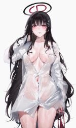 1girls bare_chest bare_hands bare_legs bare_navel bare_skin bare_thighs belly_button black_hair black_hair_female black_halo blue_archive blush blush_face blush_lines blushed_face blushing_at_viewer blushing_face blushing_female bra bra_removed breasts busty busty_female busty_girl busty_teen cleavage collarbone curvy curvy_body curvy_female curvy_figure curvy_hips curvy_teen dot_nose dripping_wet embarrassed embarrassed_exposed_female embarrassed_expression embarrassed_female exposed exposed_legs exposed_thighs fair_skin female female_focus female_only halo hand_on_hair hand_on_own_hair high_resolution high_school_student highres hourglass_figure large_breasts lean_body lean_figure legs light-skined_female light-skinned light-skinned_female light_skin light_skin_female light_skinned light_skinned_female lips long_hair looking_at_viewer narrow_waist navel open_clothes open_clothing open_shirt open_topwear pale pale-skinned_female pale_skin pale_skinned_female parted_lips qiandaiyiyu red_bra red_eyes red_eyes_female red_halo red_underwear rio_(blue_archive) school_girl shirt shoulders simple_background slender_body slender_waist slim_girl slim_waist smooth_skin soaked soaked_clothes solo standing teen_girl teenage_girl teenager thick_thighs thighs thin_waist unbuttoned unbuttoned_shirt underwear upper_body wet wet_belly wet_body wet_breasts wet_clothes wet_clothing wet_face wet_hair wet_legs wet_shirt wet_skin wet_thighs white-skinned_female white_background white_pupils white_shirt white_skin white_skinned_female white_topwear wide_hips