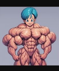 1female 1girls abs abs_focus ai_generated alternate_body_type androgynous biceps blue_hair bulma_(dragon_ball) bulma_briefs civitai commentary commentary_request dragon_ball dragon_ball_super dragon_ball_z female female_bodybuilder flat_chest flexing_arms flexing_bicep flexing_muscles flexing_pecs flexing_pectorals highres huge_biceps hyper_muscle_growth hyper_muscles lojito34civitai looking_at_viewer milf muscles muscular muscular_arms muscular_female nai_diffusion nude nude_female pecs pectorals pussy screenshot smile smiley_face smiling smiling_at_viewer tagme topless underwear underwear_only what