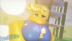 3d :> atmospheric breasts colored cute female female_only focus freedfkire funny furry_only jonkler light meme noob nude nude_female outdoors pov pov_eye_contact r63 red_eyes roblox roblox_avatar robloxian standing tagme unrealistic_proportions yellow_body yellow_hair