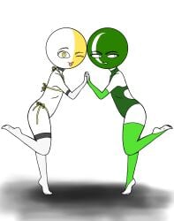 2girls akim_j countryhumans countryhumans_girl funny medina_city_(countryhumans) swimsuit tagme tongue vatican_city_(countryhumans)