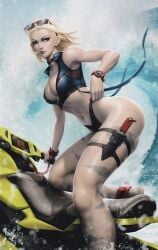 beach bikini british cammy_white cammy_white capcom fighting_game lewd sexy ski_bike street_fighter