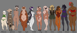 anthro besse_(ronnie92) blanca_(ronnie92) breasts chubby cuntboy danae_(ronnie92) female fey_(ronnie92) flat_chested fluffy_tail fur hooves intersex lanae line_art nude ronnie92 sijer sis_(ronnie92) sphinx_(ronnie92) syla tagme vera_(ronnie92) violet_(ronnie92)