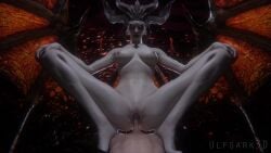 3d animated blender blizzard_entertainment blue_eyes breasts brown_eyes demon demon_girl demon_horns demon_tail demon_wings demoness diablo diablo_4 heterochromia lilith_(diablo) pale-skinned_female pale_skin sound succubus succubus_queen tagme ulfsark3d vagina vagina_focus vaginal_penetration vaginal_sex video