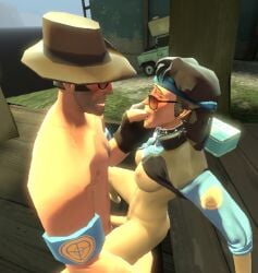 1boy 1girls 1man 1woman cute fem_sniper femsniper go_fuck_yourself lifted_shirt naked selfcest sniper sniper_(team_fortress_2) team_fortress_2 tf2