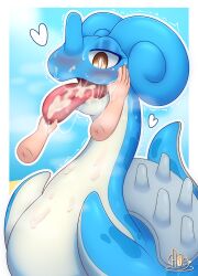 absurd_res big_tongue bodily_fluids cum cum_drip cum_in_mouth cum_inside cum_on_face dripping duo female feral generation_1_pokemon genital_fluids hi_res highoncoffee human human_on_feral interspecies lapras male male/female male_on_feral mammal nintendo open_mouth pokemon pokemon_(species) size_difference solo zoophilia