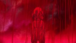 blood blood_bath breasts canonical_scene kill_la_kill matoi_ryuuko nude_female ripped_clothing ripping_clothing screaming tagme video