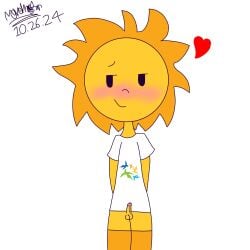 1boy aged_up anthro artist_name artist_signature blush brazil brazilian brazilian_male cauê_(mascot) femboy heart male_only moreina_star moreina_star_nsfw olympics pan_american_games pan_american_games_2007 pan_american_games_mascot penis pretty_boy rio_2007 rushed_drawing self_upload small_penis solo_male sun twink twitter_link white_shirt yellow_body yellow_skin young younger_male