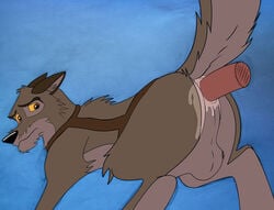 anal anal_rape anal_sex anus ass balto balto_(film) canine cum feral harness male_only penetration raised_tail rape sausage timberbone_(artist) wolf wolf_dog