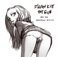 anus female frankie_stein looking_at_viewer monster_high presenting pussy skirt