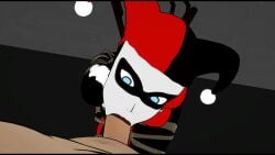 3d 3d_animation animated batman_(series) blowjob blue_eyes fellatio harley_quinn harley_quinn_(classic) rope self_upload shorter_than_30_seconds sleeping9to5 tagme tied_up unseen_male_face video