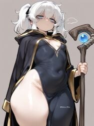 1girls ai_generated big_ass blue_eyes bubble_ass bubble_butt commission curvy_female curvy_figure dark_souls dungeons_and_dragons elden_ring hand_on_hip lily_buns mage magic_user magical_girl oatmealdood oblivion oc original pale-skinned_female shortstack skyrim small_breasts solo_female solo_focus staff the_elder_scrolls thick_ass thick_hips thick_legs thick_thighs tight_clothing tight_fit voluptuous_female white_hair