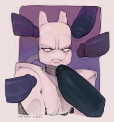 annoyed anthro generation_1_pokemon genitals halo-pano hi_res imminent_oral legendary_pokemon male mewtwo nintendo nipples penis penis_on_face pokemon pokemon_(species) pouting pouting_lips pouty pouty_lip simple_background surrounded surrounded_by_males surrounded_by_penises