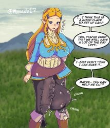 princess zelda from breath of the wild by monado17