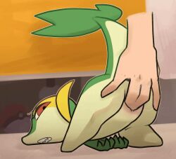 2025 2d_animation ambiguous_gender animated ass_up bodily_fluids clenched_teeth colored digital_drawing_(artwork) digital_media_(artwork) disembodied_hand duo female female/ambiguous female_feral feral finger_fuck fingering frame_by_frame generation_5_pokemon genital_fluids genitals green_body green_hands human human_on_feral humanoid_hands interspecies looking_back mammal multicolored_body nintendo penetration pokeball pokemon pokemon_(species) pokephilia pupils pussy red_eyes reptile scalie snake snivy tail teeth tofuuu vaginal_fluids vaginal_penetration vulva zoophilia