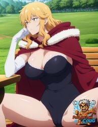 gina_(solo_leveling) solo_leveling stable_diffusion ai_generated ai_assisted coug blonde_hair big_breasts
