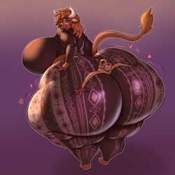 2boys anthro big_ass big_breasts big_butt busty busty_boy furry gay huge_ass huge_breasts huge_butt male male/male male_breasts male_only male_tits male_with_breasts psina0 soft_ass soft_butt tor_the_bull yoga_pants