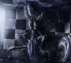 alien aquatic demon female monster surreal