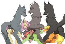 3boys 3futas after_sex animal_genitalia animal_penis antelon anus applejack_(mlp) ass backsack balls blonde_hair canine canine_penis cock-tail cum cum_in_ass cum_inside cum_leaking cumshot earth_pony equine equine_penis erection feral feral_on_feral feral_on_futa flutterbat_(mlp) fluttershy_(mlp) friendship_is_magic from_behind_position futa_with_futa futanari futanari_vampire futasub gigantic_ass group group_sex hair horse horsecock knot large_balls male male_on_futa maledom mammal mounting multiple_boys multiple_futa my_little_pony nude parallel_sex penetration penis pink_hair pony puffy_anus sex tree_hugger_(mlp) wolf