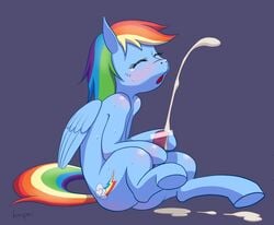 blue_fur blush censored closed_eyes cum cumshot cutie_mark equine friendship_is_magic hair knpn male male_only masturbation multicolored_hair my_little_pony orgasm pegasus penis rainbow_dash_(mlp) rainbow_hair rule_63 solo wings