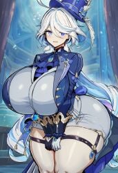 1girls ai_generated ai_virelune(yi) ass ass_bigger_than_head ass_cleavage ass_focus ass_grab blue_eyes blush bottom_heavy brat breasts breasts_bigger_than_head female female_focus female_only furina_(genshin_impact) genshin_impact gloves huge_ass huge_breasts huge_butt huge_thighs imminent_anal imminent_fellatio imminent_oral imminent_penetration imminent_rape imminent_sex imminent_vaginal inminent_rape inminent_sex large_ass large_breasts large_butt large_thighs looking_at_viewer looking_back looking_pleasured pussy smile solo solo_female solo_focus thick thick_ass thick_butt thick_hips thick_legs thick_thighs vision_(genshin_impact) wide_hips