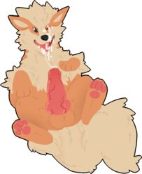 arcanine autofellatio canine cum cum_in_mouth cum_inside erection fellatio feral male male_only masturbation mute-owl nintendo oral oral_sex orange_fur penis pokemon pokemon_(species) sex solo tan_fur vein video_games