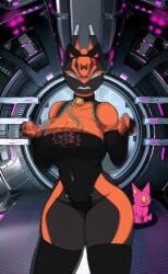 angry animated bouncing_breasts breasts clothing hips large_breasts looking_at_viewer loop meme mrwarframeguy no_sound sad_cat_dance spacewaifu tagme thick_thighs thighhighs thighs valkyr_(warframe) video warframe wide_hips