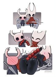 1girls 1other 2025 all_fours ambiguous_gender anal anal_beads anal_beads_in_ass anal_beads_pull anal_insertion anal_juice anthro anus arthropod artist_name ass back_view black_body black_skin blush bodily_fluids breasts breath clothed clothed_female clothing clothing_aside comic featureless_breasts female female/ambiguous front_view functionally_nude genital_fluids genitals hanging_breasts heart height_difference hollow_knight hollow_knight:_silksong hornet_(hollow_knight) horns insects kneeling labia larger_female legs_together medium_breasts motion_lines partially_clothed pussy rezodwel sex_toy sex_toy_in_ass sex_toy_insertion shawl simple_background size_difference sweat sweatdrop sweating taller_female taller_girl the_knight_(hollow_knight) thighs vulva