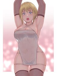1girls areolae arm_above_head arm_up armpit armpit_crease armpit_peek armpits arms_above_head arms_up belly_button big_breasts blonde_eyebrows blonde_female blonde_hair blonde_hair_female blue_eyes blue_eyes_female breasts brown_elbow_gloves brown_gloves brown_legwear brown_stockings brown_thigh_highs brown_thighhighs busty busty_female busty_girl busty_teen cleavage collarbone curvaceous curvaceous_body curvaceous_female curvaceous_figure curvaceous_hips curvaceous_teen curvy curvy_body curvy_female curvy_figure curvy_hips curvy_teen digital digital_art digital_drawing digital_drawing_(artwork) digital_media digital_media_(artwork) elbow_gloves enen_no_shouboutai female female_focus female_only fire_force gloves going_commando groin hair_between_eyes hairless_armpits hand_above_head hand_up hands_above_head hands_up high_resolution highres hourglass_figure large_boobs large_breasts lean_figure legwear long_gloves looking_at_viewer narrow_waist navel pixiv_id_21451697 plump_breasts shaved_armpits short_hair shoulders simple_background sister_iris_(enen_no_shouboutai) sister_iris_(fire_force) slender_body slender_waist slim_waist solo standing stockings teen_girl teenage_girl teenage_tits teenager thick_thighs thigh_gap thigh_highs thighhighs thighs upper_body wide_hips yellow_eyebrows yellow_hair yellow_hair_female young_female young_woman