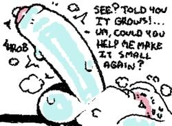 2025 animated anthro balls big_balls big_penis blush bodily_fluids canid canine canis cinnamon_(cinnamoroll) cinnamoroll digital_media_(artwork) domestic_dog ellipsis emanata english_text erection exclamation_point expansion flat_colors floppy_ears full-length_portrait genital_expansion genitals glans huge_balls huge_cock humanoid_genitalia humanoid_penis hyper hyper_balls hyper_genitalia hyper_penis ligma_(artist) lop_ears low_res lying male male_anthro mammal monotone_body nervous nervous_sweat nude_anthro nude_male on_back onomatopoeia open_:3 penis penis_expansion pink_glans portrait sanrio simple_background solo sound_effects squigglevision sweat talking_to_viewer text white_background white_balls white_body white_ears white_penis wigglypaint_(artwork)