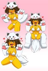 1girls 2d akita_(ninjago) alex103 female lego ninjago wolf_girl