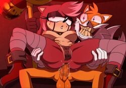 1boy 1girls amy_rose anal anal_sex hammer lovesick_amy mashed nude_female something_about_amy sonic's_best_friend sonic_(series) spiralart tagme tails tails_the_fox taped_pussy