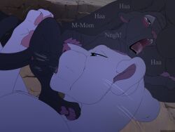 2024 4:3 4_toes anus backlash91 ball_nuzzling balls bisexual black_body black_fur blush cub dialogue duo_focus english_text father_(lore) father_and_child_(lore) father_and_son_(lore) feet felid fellatio female feral feral_on_feral fur genitals group hi_res incest_(lore) leopard looking_pleasured male male/female male/male male_cub mammal mother_(lore) mother_and_child_(lore) mother_and_son_(lore) older_feral open_mouth oral pantherine parent_(lore) parent_and_child_(lore) parent_and_son_(lore) pawpads paws penile sex shads sleep_molestation sleeping son_(lore) text the_shadow_of_light toes tongue tongue_out ubaya white_body white_fur young young_feral young_male zuri_(the-shadow-of-light)