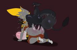 bloomz dinwar hobkin hyper hyper_balls hyper_penis protogen small_but_hung stomach_bulge