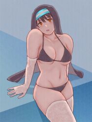 1girls :o alternate_version_at_source alternate_version_available bare_arms bare_belly bare_chest bare_hands bare_hips bare_midriff bare_navel bare_shoulders bare_skin belly belly_button big_breasts bikini bikini_bottom bikini_top black_bikini black_bikini_bottom black_bikini_top black_hair black_hair_female black_string_bikini black_swimsuit black_swimwear blue_background breasts busty busty_female busty_girl busty_teen collarbone curvaceous curvaceous_body curvaceous_female curvaceous_figure curvaceous_hips curvaceous_teen curvy curvy_body curvy_female curvy_figure curvy_hips curvy_teen digital digital_art digital_drawing digital_drawing_(artwork) digital_media digital_media_(artwork) elbow_gloves enen_no_shouboutai exposed_arms exposed_belly exposed_chest exposed_hips exposed_midriff exposed_navel exposed_shoulders exposed_skin eyebrows_visible_through_hair female female_focus female_only fingers fire_force gloves groin hair_between_eyes halterneck head_tilt high_resolution highres hourglass_figure inframammary_fold inguinal_crease inguinal_ligament kotatsu_tamaki lace_gloves lace_legwear lace_stockings lace_thigh_highs lace_thighhighs large_boobs large_breasts lean_figure legwear linea_alba long_hair looking_at_viewer midriff narrow_waist navel nun nun_hat nun_veil open_mouth orange_eyes orange_eyes_female parted_lips pixiv_id_21451697 plump_breasts shoulders simple_background slender_body slender_waist slim_waist solo standing stockings stomach string_bikini swimsuit swimwear teen_girl teenage_girl teenage_tits teenager thick_thighs thigh_highs thighhighs thighs tilted_head upper_body white_elbow_gloves white_gloves white_legwear white_stockings white_thigh_highs white_thighhighs wide_hips young_female young_woman