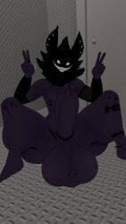 ballsack black_body black_fur boy breasts cock dick femboy furry furry_femboy karelia_(acerattman) karelia_femboy_(acerattman) male male_only massive_ass massive_breasts musky_ass musky_balls musky_butt musky_cock penis piercing piercing_bulge piercing_on_balls piercing_on_penis piercings piercings_everywhere piercings_on_nipples smelly_cock smiler_(the_backrooms) stinky_penis truemuffin vrchat white_eyes white_teeth