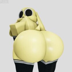 1boy :3 animated anthro bouncing_ass canine canine_humanoid chikn_nuggit chikn_nuggit_(chikn_nuggit) clapping_ass clapping_buttocks clapping_cheeks femboy furry hips jiggling_ass looking_at_viewer looking_back male male_focus male_only muitetul nude nude_male roblox stockings stockings_only thick_thighs thighs twerk twerking wide_hips