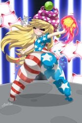 1girls ass big_ass blonde_hair bubble_butt clothing clownpiece fairy fat_ass female female_only hat huge_ass jester_hat large_ass looking_at_viewer looking_back magic mistpirit musk musk_clouds pants png smile smug solo sweat sweatdrop sweaty_ass sweaty_body thick_ass thick_thighs touhou wide_hips