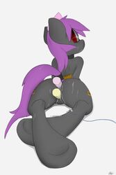 anus ass blackle dildo double_penetration equine horse majikplant420 my_little_pony nosebleed original_character penetration pussy