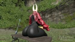 animated animation anthro bug fart fart_cloud fart_fetish farting farting_at_viewer female furry gas gassy girl hollow_knight hollow_knight:_silksong hornet_(hollow_knight) insects przemek11 pytersol tagme video