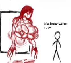 1boy 1girls asking_for_sex bloody_mary disumisu2 female stickman tagme text