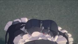 1girls 3d animated big_breasts black_hair breasts_focus clothing ellen_joe from_above gif huge_breasts large_breasts official_animation official_art solo solo_female tagme zenless_zone_zero