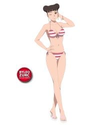 1girls 2d 2d_(artwork) adult_female arm_behind_head ass big_ass big_breasts bikini bikini_bottom bikini_top blunt_bangs boruto:_naruto_next_generations bracelet breasts brown_eyes cleavage crossed_legs double_bun earrings female female_only front-tie_bikini front-tie_bikini_top full_body hand_on_hip high_resolution hoop_earrings leozurcxxx light-skinned_female light_skin mature mature_female midriff milf naruto naruto_(series) one_eye_closed open_toe_shoes pink_bikini pinup posing questionable render sandals side-tie_bikini side-tie_bikini_bottom sitting solo solo_female solo_focus striped_bikini swimsuit tenten twin_buns watermark wet wet_body wet_skin wink