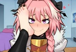 1boy1girl 1femboy1girl 2025 2d absurdres ai_assisted ai_generated artist_self-insert astolfo_(fate) bed bedroom black_clothing black_nail_polish black_nails blush blushing_at_viewer blushing_male bow clothed demon demon_girl demoness duo eyebrows eyebrows_visible_through_hair feet female femboy femboy_focus femdom feminine feminine_male findom foot_fetish foot_focus front_view fully_clothed hair_between_eyes hair_intakes hairbow heart_symbol hi_res highres human light-skinned_male light_skin looking_at_viewer looking_pleasured male male/female male_focus malesub nail_polish otoko_no_ko pale_skin pink_eyes pink_hair pink_skirt pov purple_eyes self_upload sex straight streaked_hair succubus toenail_polish toenails toes trap villainousvicky villainousvicky_(artist) watermark white_hair