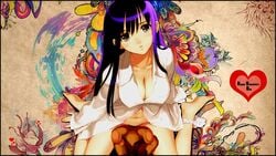 1girls black_hair breasts female female_only long_hair solo taka_tony